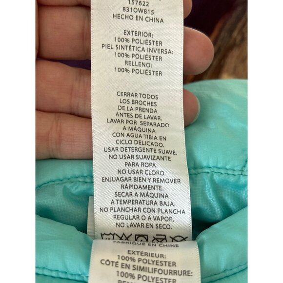 Girls Eddie Bauer Reversible Puffer Coat Sz XXS (4) - Picture 6 of 7